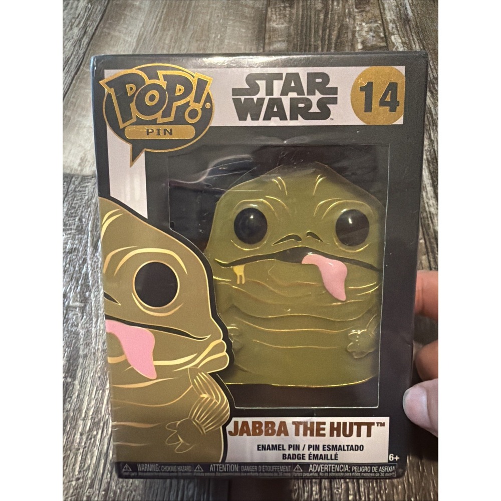 Funko POP Star Wars Jabba The Hutt Enamel Pin 14 Large 4" New Collectible Box